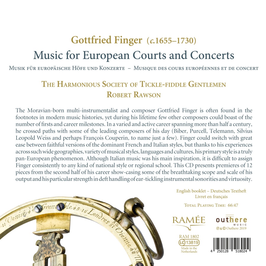 Finger: Music for European Courts and Concerts - slide-1