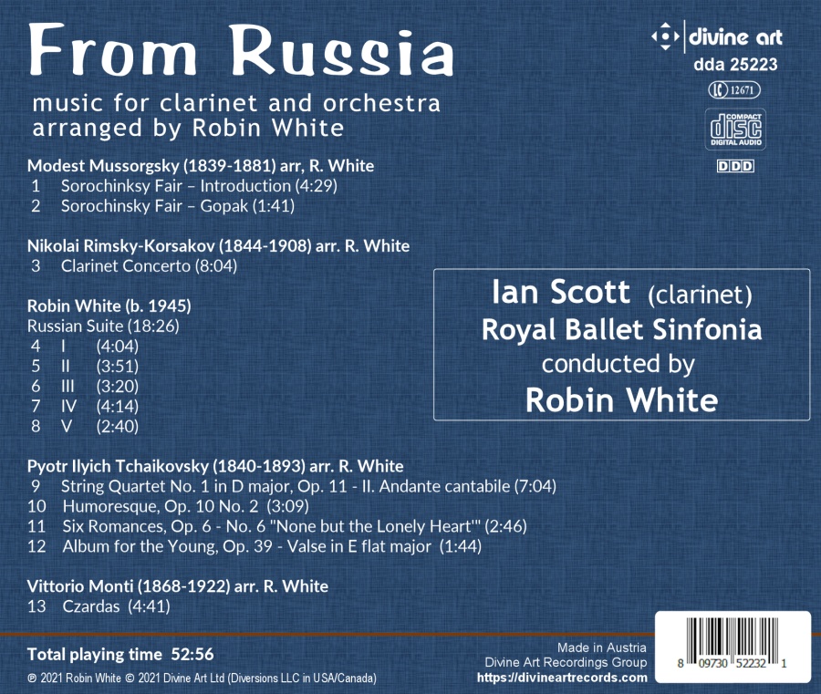 From Russia - Music for clarinet and orchestra - slide-1