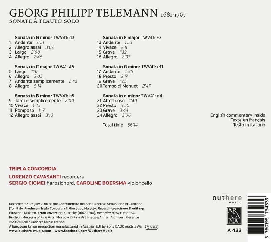 Telemann: Sonate a flauto solo - slide-1