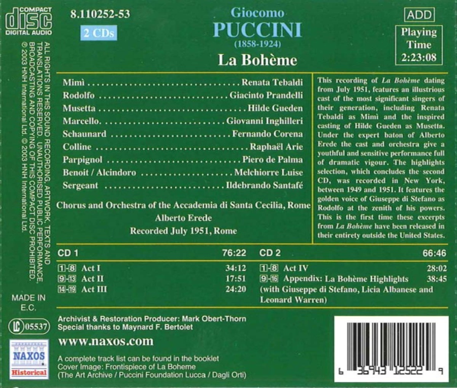 Puccini: La Boheme (1951) - slide-1