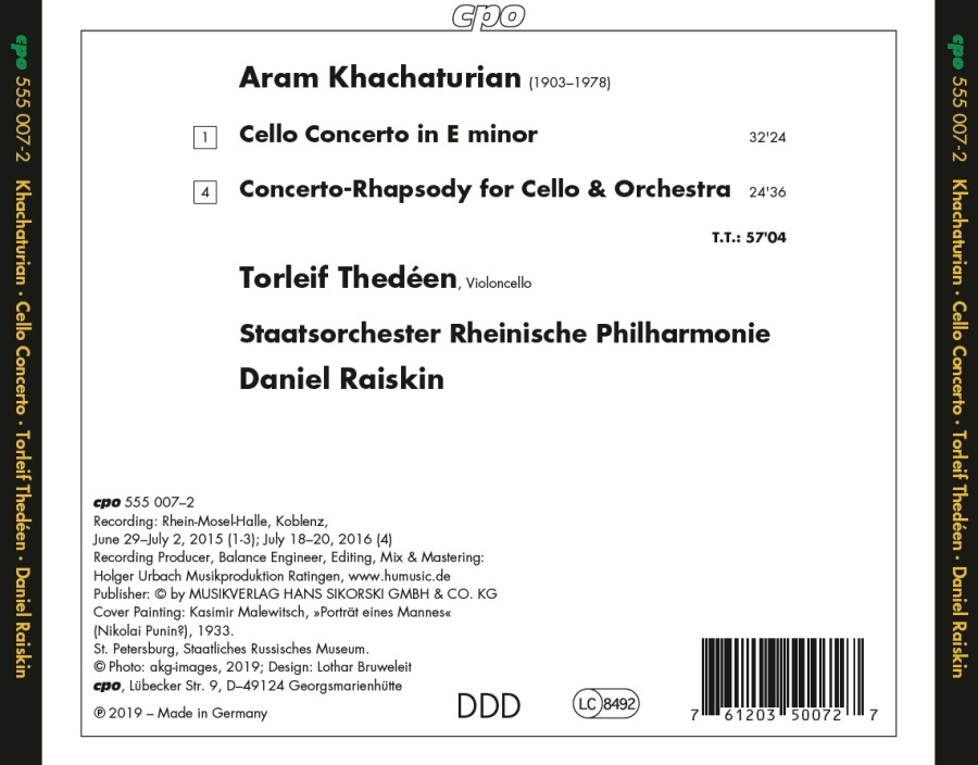 Khachaturian: Cello Concerto in E minor; Concerto-Rhapsody - slide-1