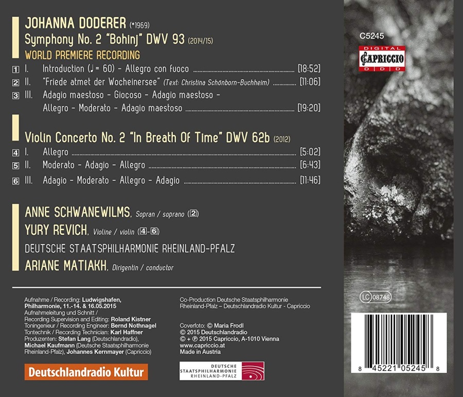 Doderer: Symphony No. 2; Violin Concerto No. 2 - slide-1