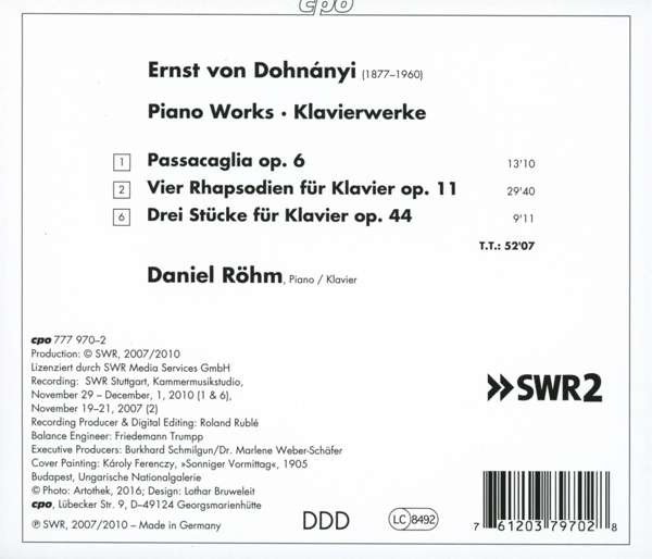 Dohnanyi: Piano Works - slide-1