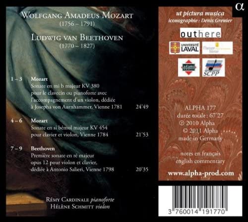 MOZART & BEETHOVEN: Sonates for pianoforte & violon - slide-1