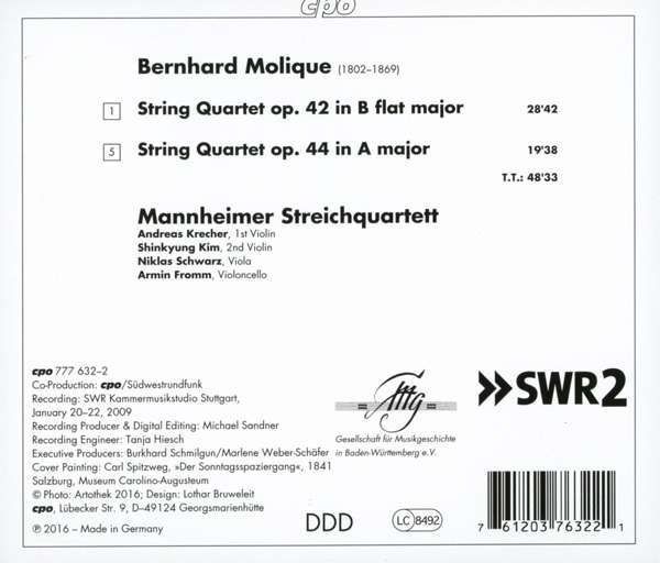Molique: String Quartets op. 42 & op. 44 - slide-1