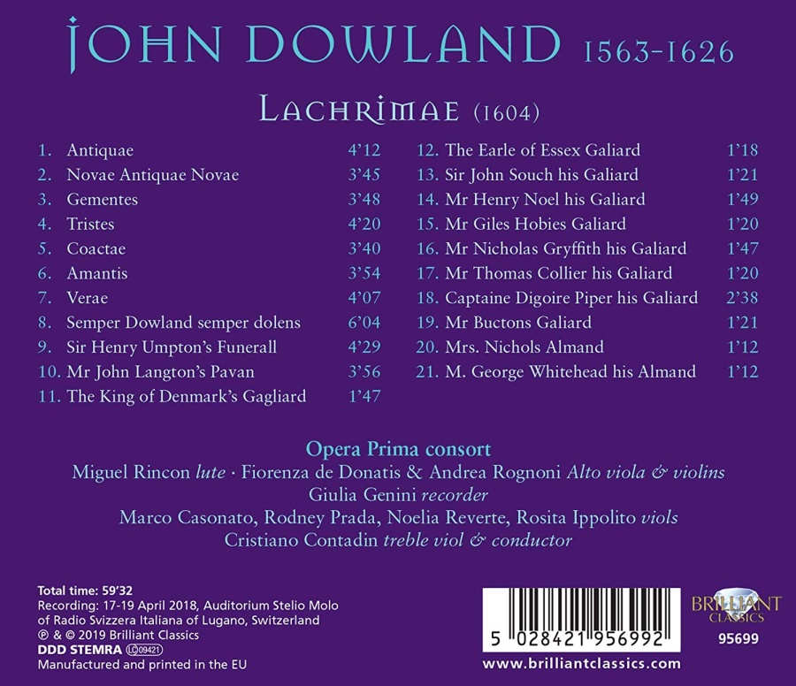 Dowland: Lachrimae - slide-1