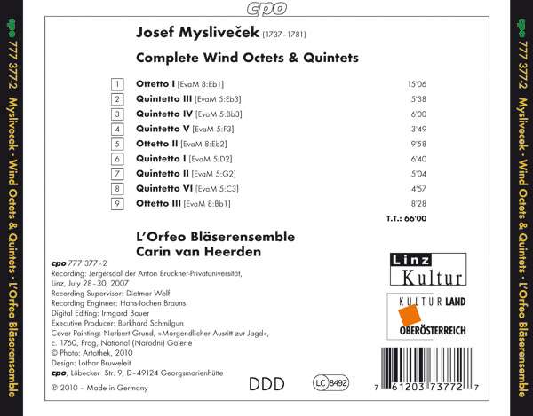 Myslivecek: Complete Wind Octets & Quintets - slide-1