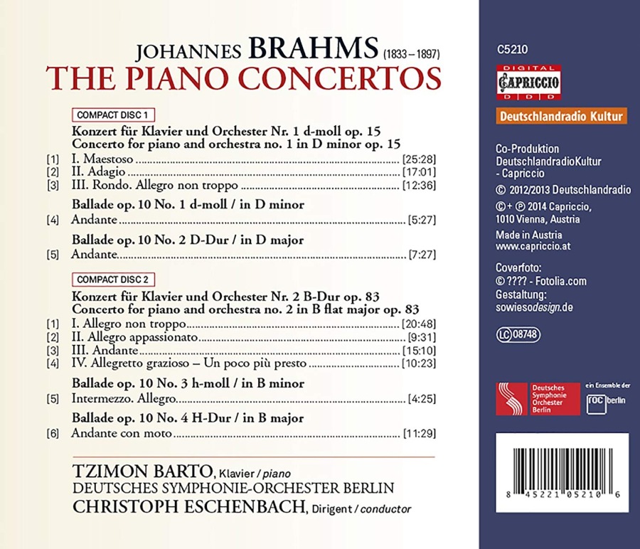 Brahms: Piano Concertos Nos. 1 & 2 - slide-1