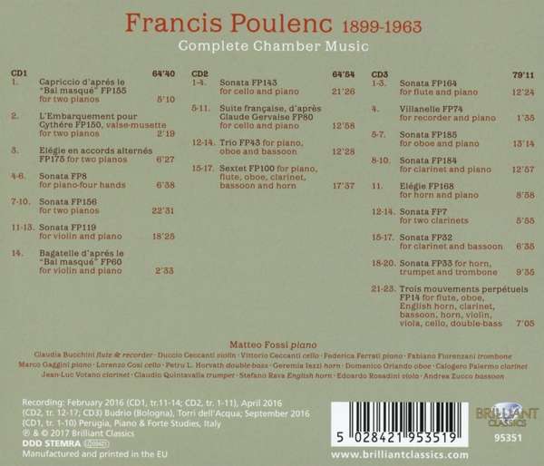 Poulenc: Complete Chamber Music - slide-1