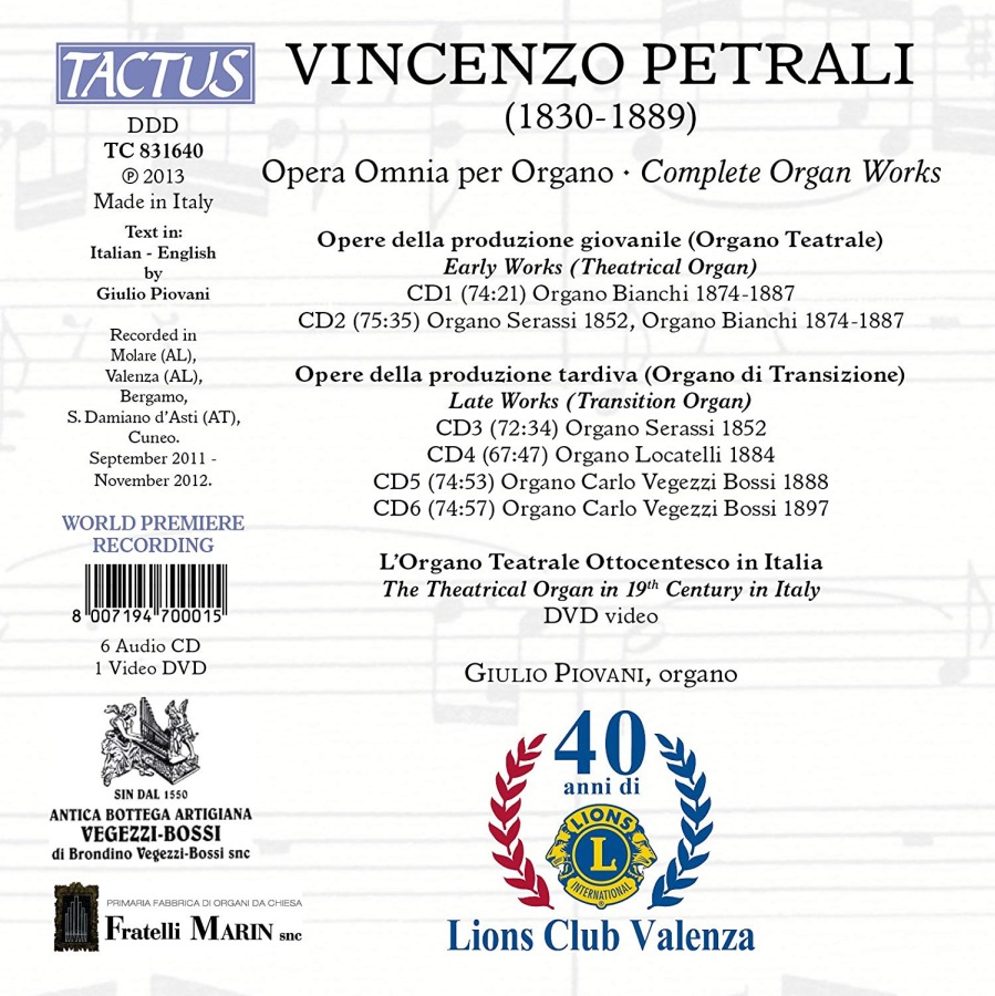 Petrali: Complete Organ Works - slide-1