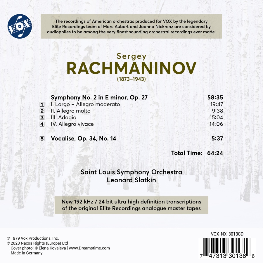 Rachmaninov: Symphony No. 2; Vocalise - slide-1