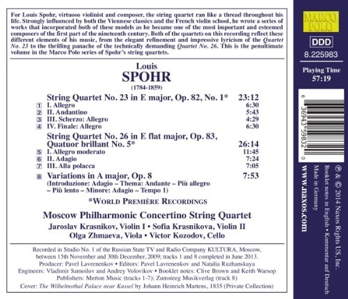 Spohr: String Quartets Vol. 16 - slide-1