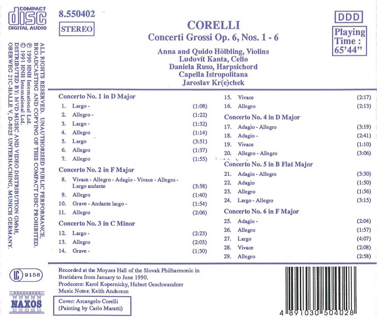 Corelli: Concerti Grossi op. 6 nos. 1 - - slide-1