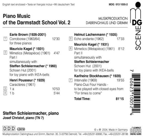Piano Music of the Darmstadt School Vol. 2 - slide-1