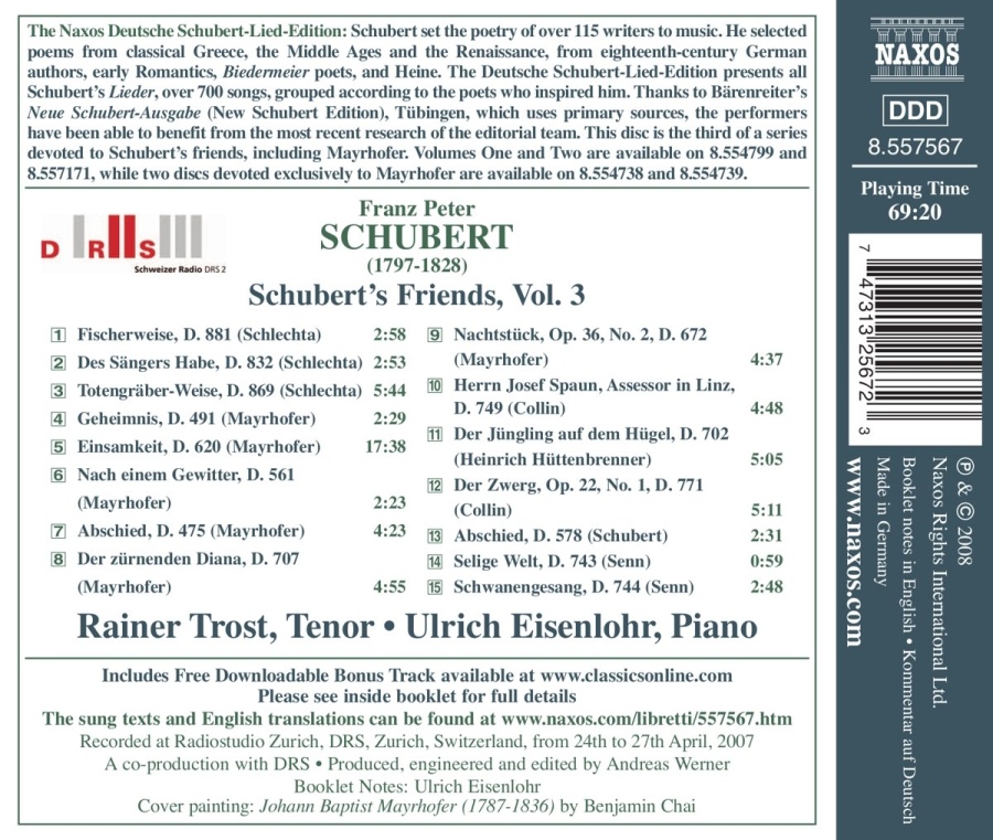 Schubert: Schubert\'s Friends Vol. 3 - slide-1