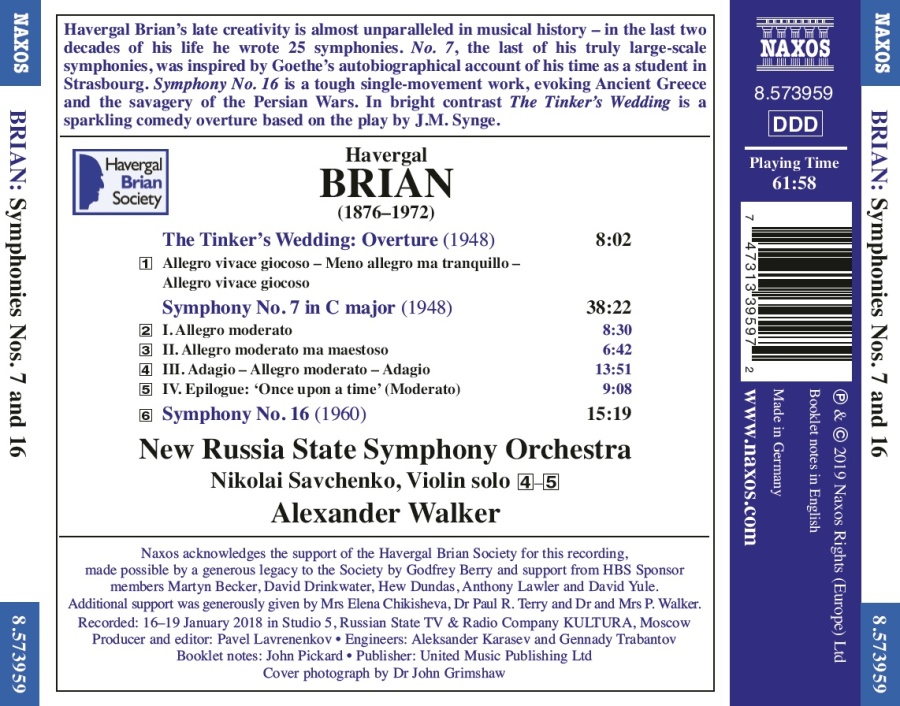 Brian: Symphonies Nos. 7 & 16 - slide-1