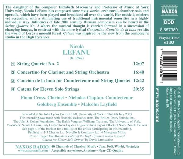 LEFANU: Catena for Eleven Solo Strings - slide-1