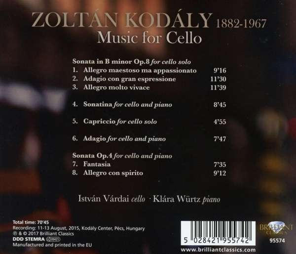 Kodaly: Music for Cello - slide-1