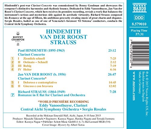 Hindemith & van der Roost: Clarinet Concertos - slide-1