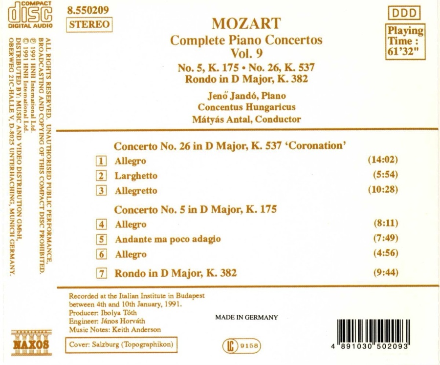 Mozart: Piano Concertos 5 & 26 - slide-1