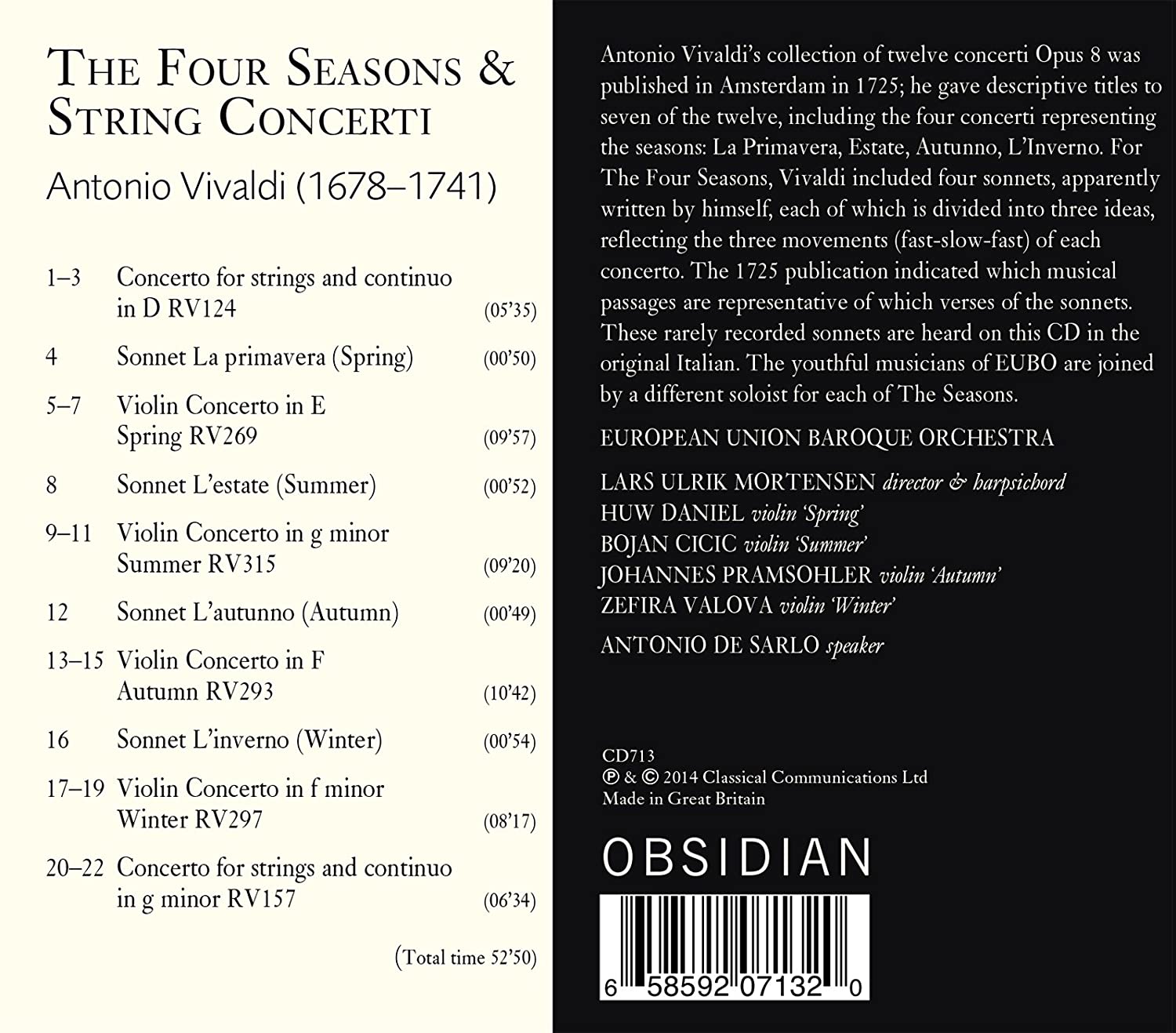 Vivaldi: The Four Seasons & String Concerti - slide-1
