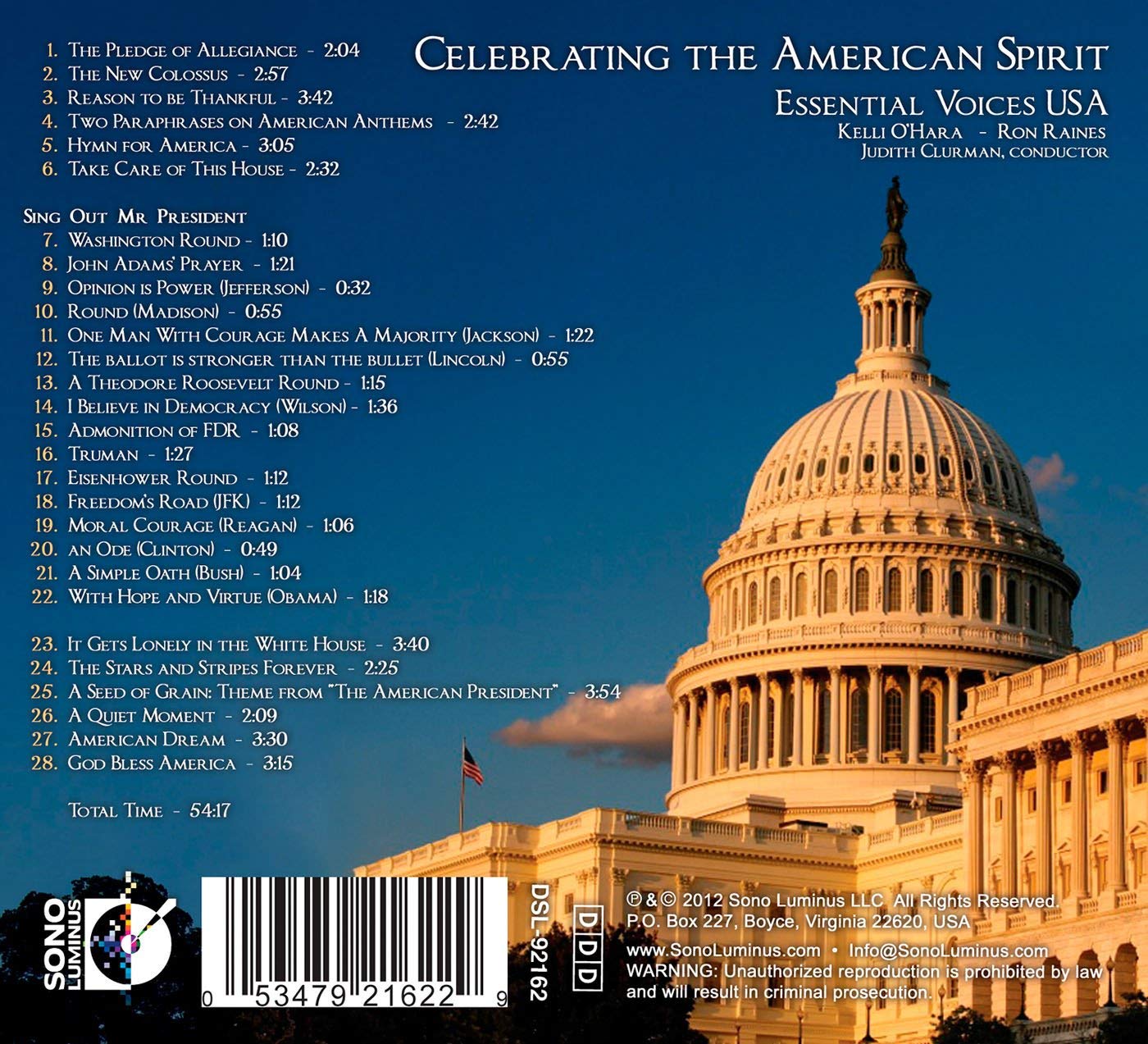 Celebrating the American Spirit - Adler, Muhly, Babbitt, Heggie, Moravec, Berlin, ... - slide-1