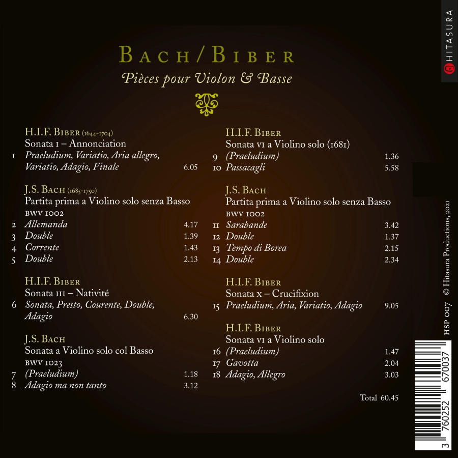 Bach / Biber: Pièces pour Violon & Basse - slide-1
