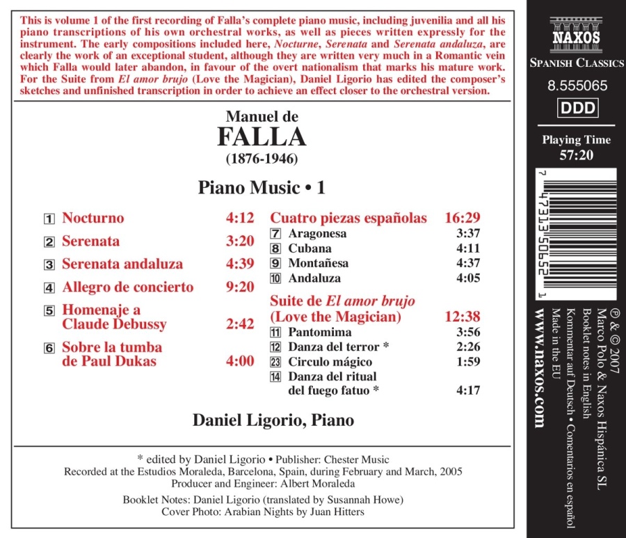FALLA: Piano Music Vol. 1 - slide-1