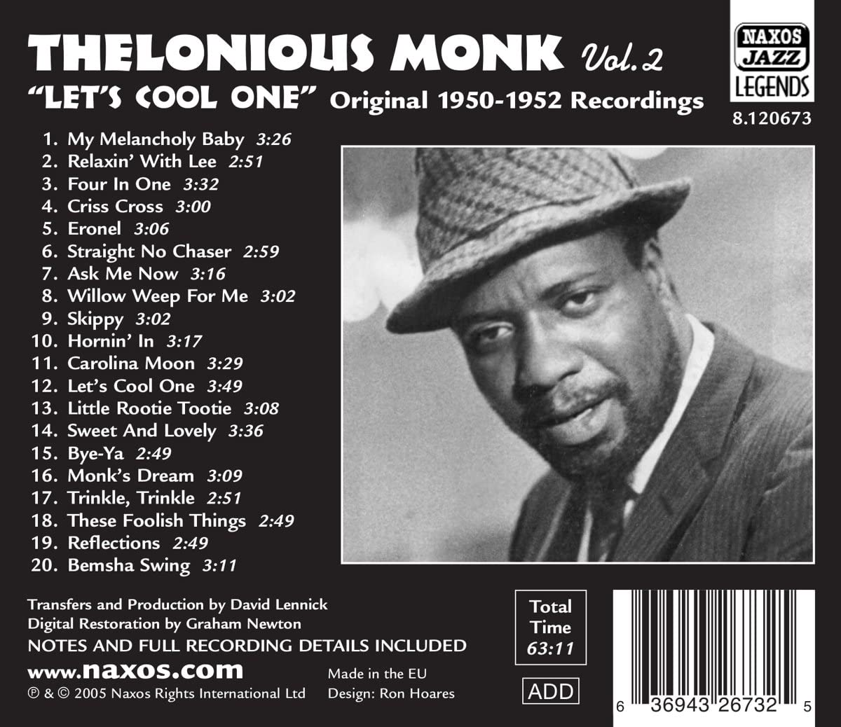 MONK Thelonius. - LET'S COOL ONE - slide-1