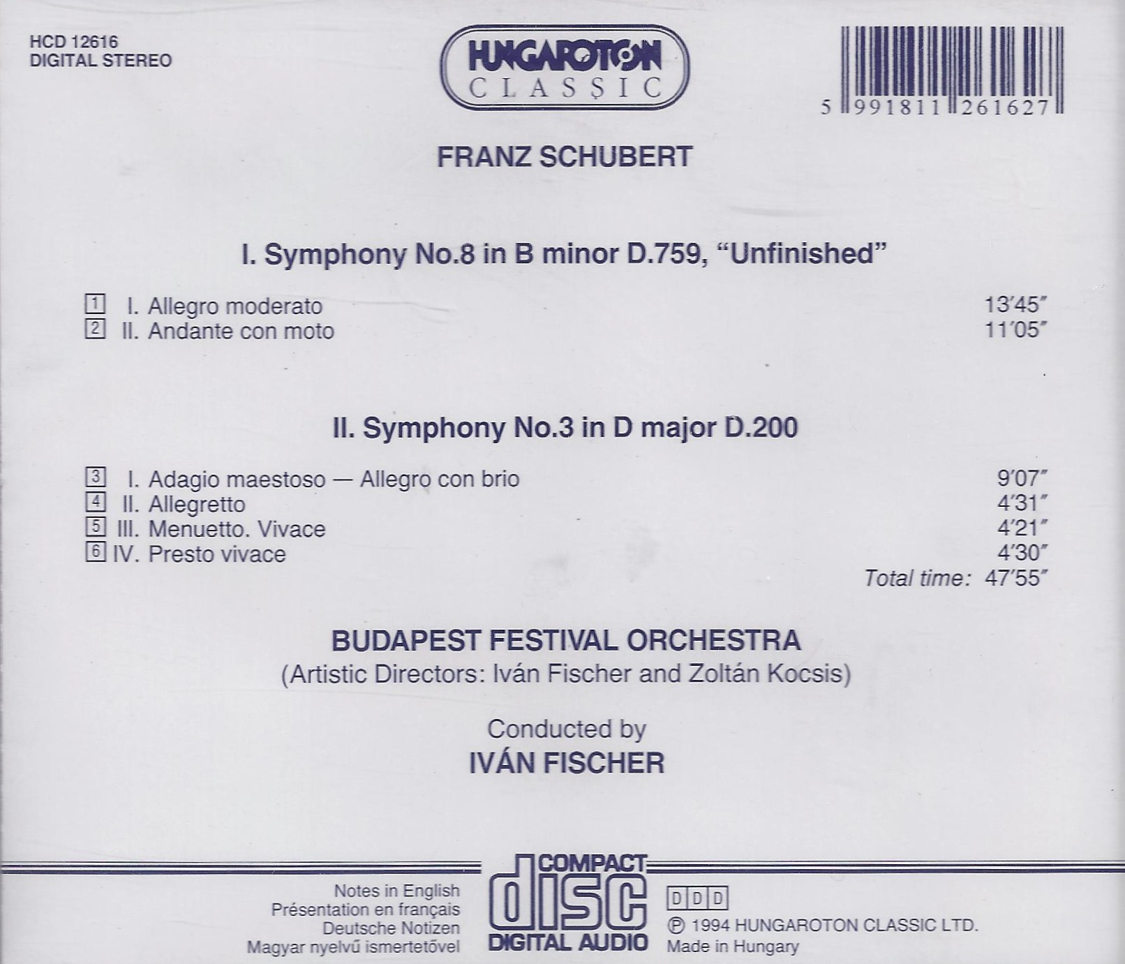 Schubert: Symphonies nos 3 & 8 - slide-1