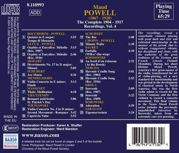 Maud Powell - Complete Recordings Vol 4 - slide-1