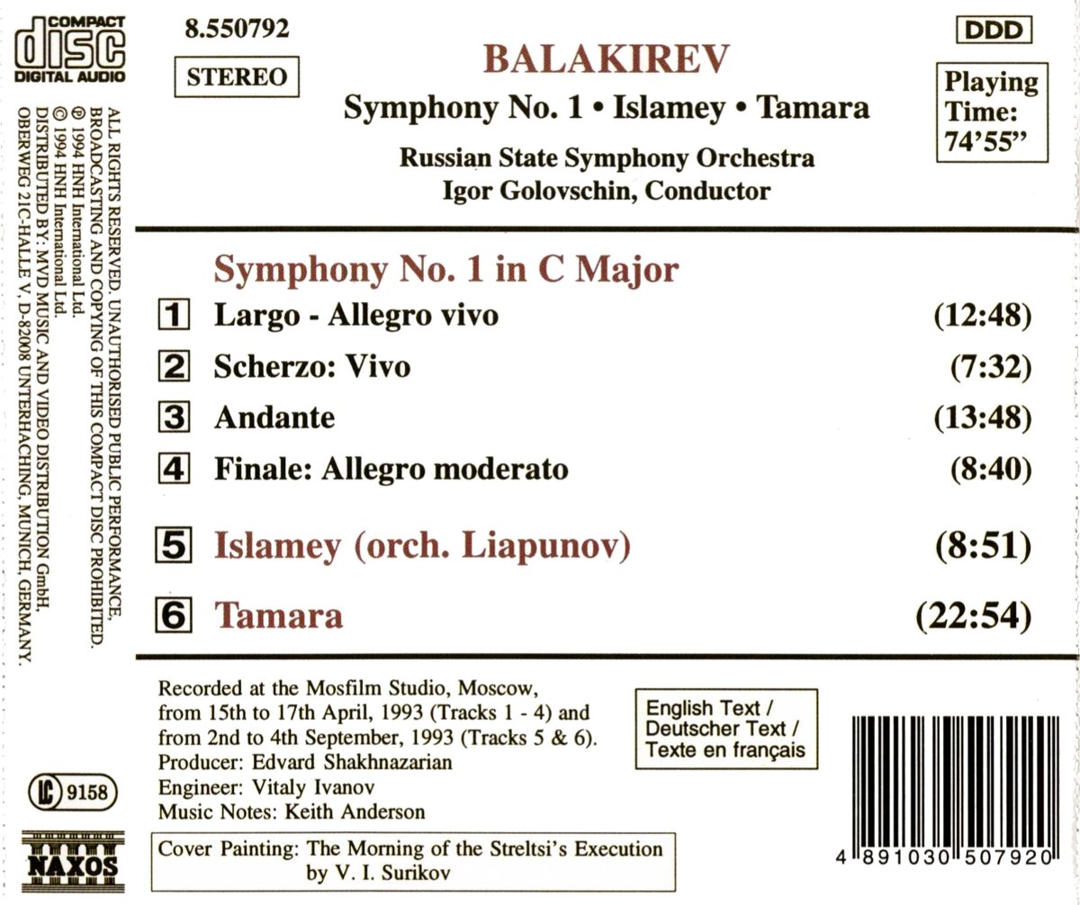 BALAKIREV: Symphony no. 1 - slide-1