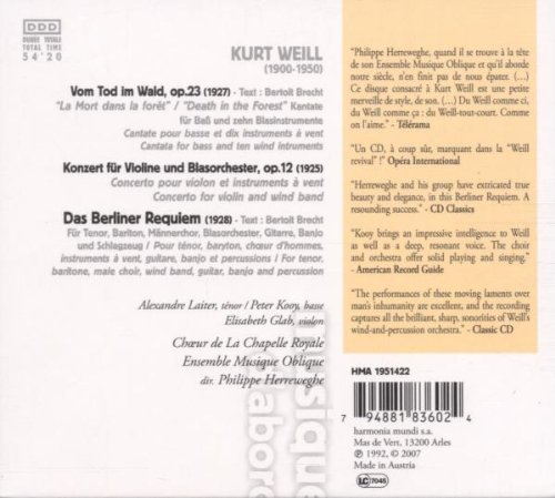 Weill: Berliner Requiem, Violinkonzert - slide-1