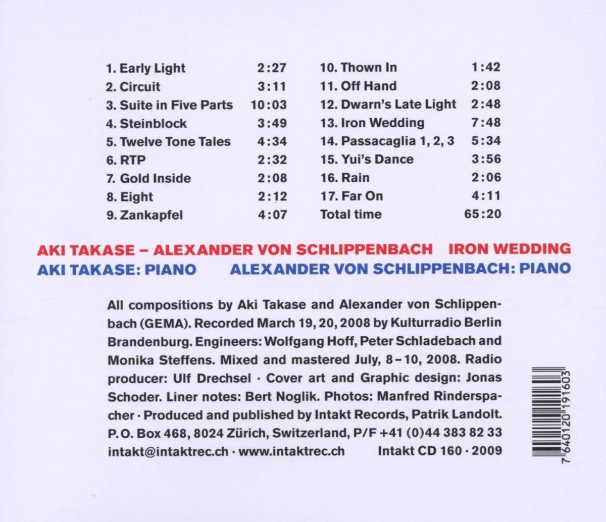 Takase/Schlippenbach: Iron Wedding - slide-1