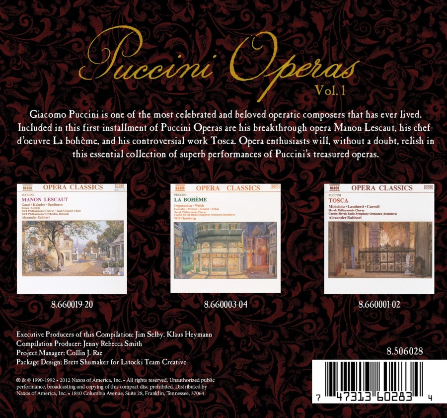 Puccini Operas Vol. 1 - Manon Lescaut, La boheme, Tosca - slide-1
