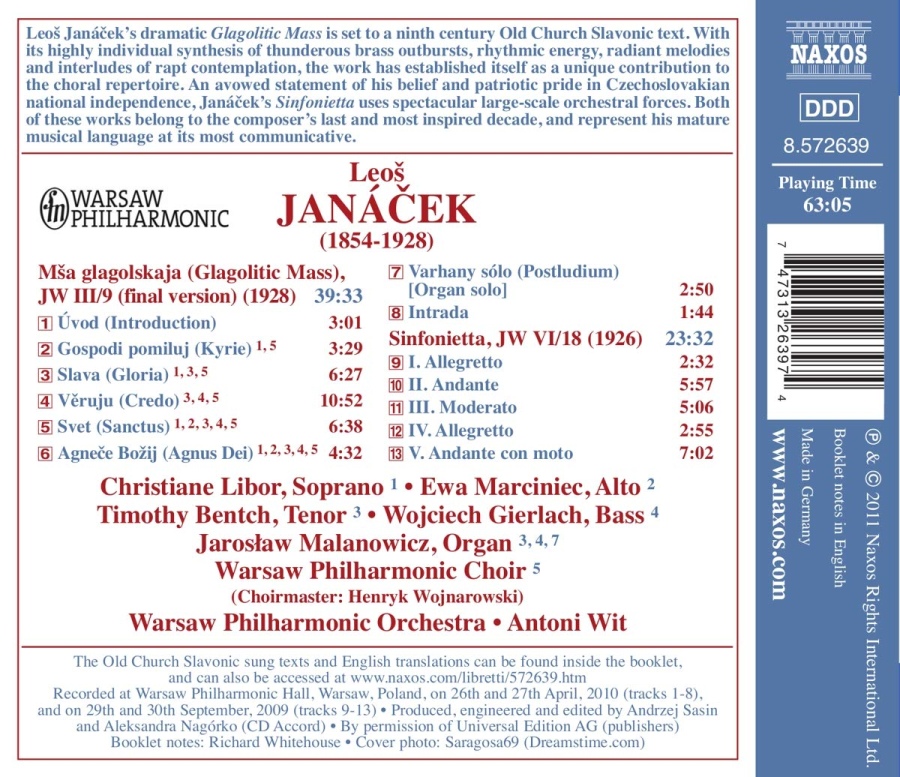 Janacek: Glagolitic Mass, Sinfonietta - slide-1