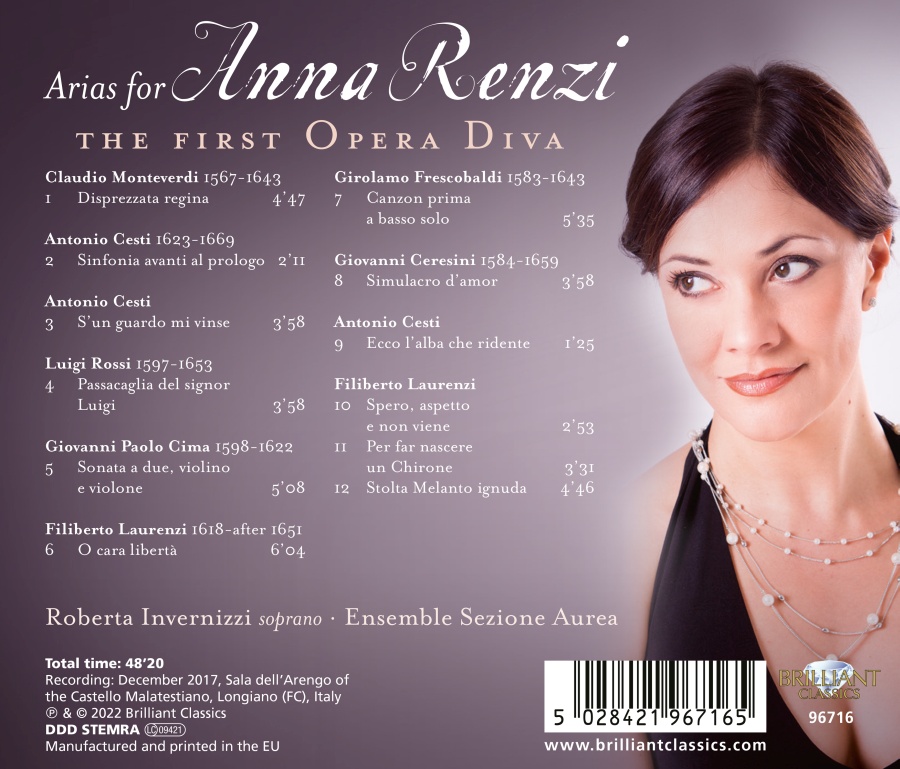 Arias for Anna Renzi, the First Opera Diva - slide-1
