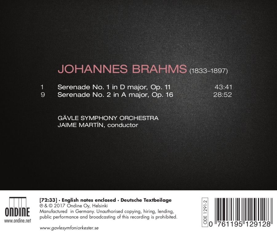 Brahms: Serenades Nos. 1 & 2 - slide-1