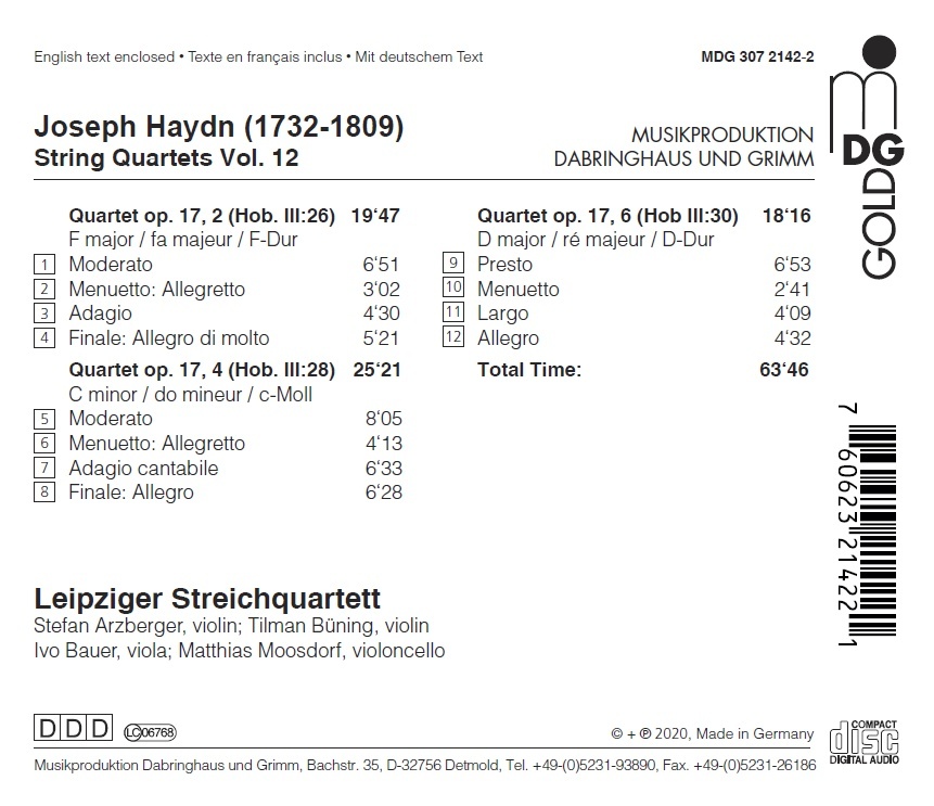 Haydn: String Quartets Vol. 12 - slide-1