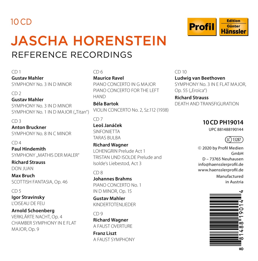 Jascha Horenstein - Reference Recordings - slide-1