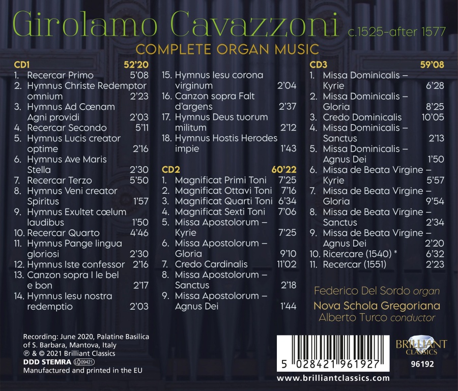 Cavazzoni: Complete Organ Music - slide-1