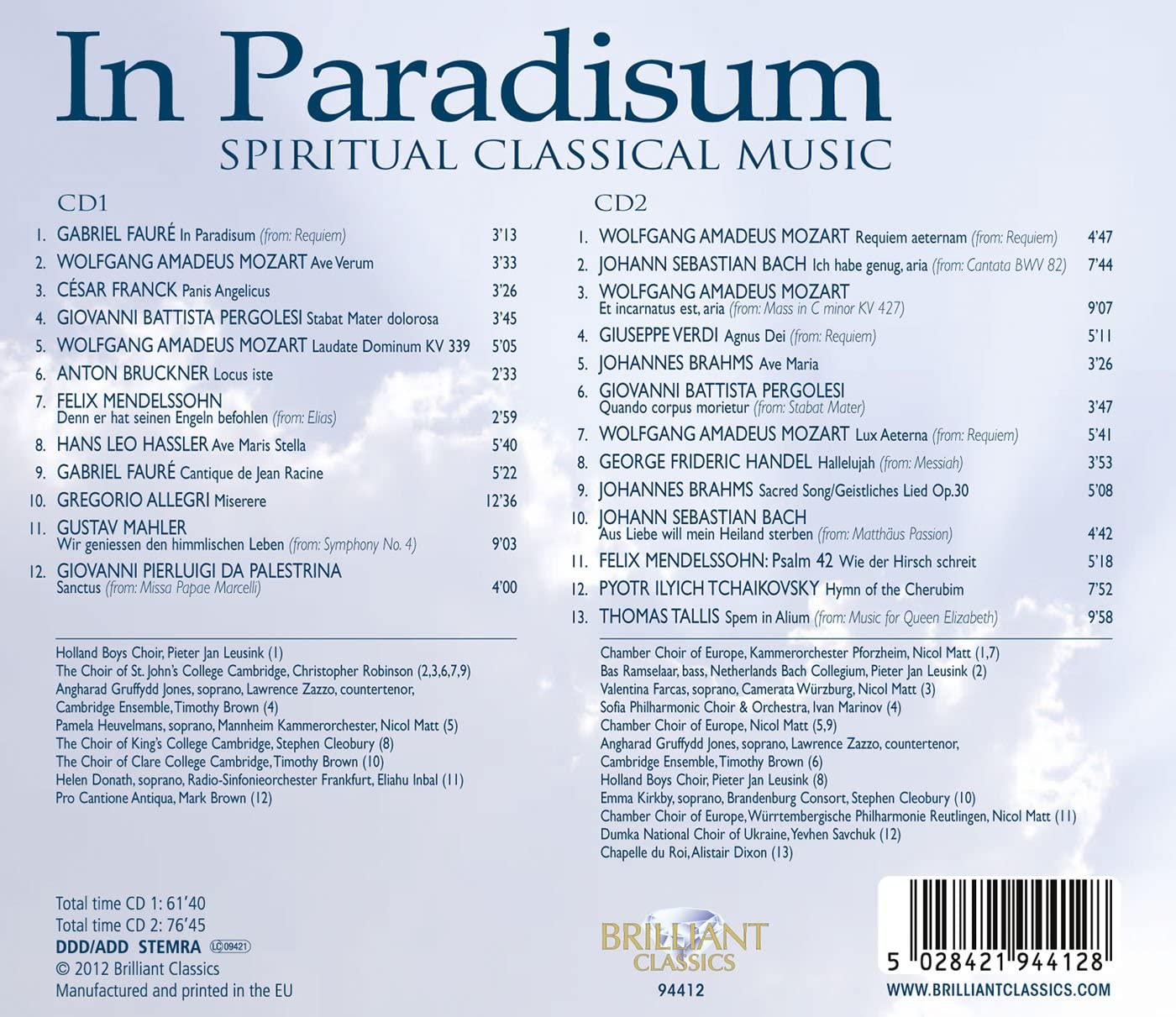 In Paradisum: Spiritual Classical Melodies - slide-1