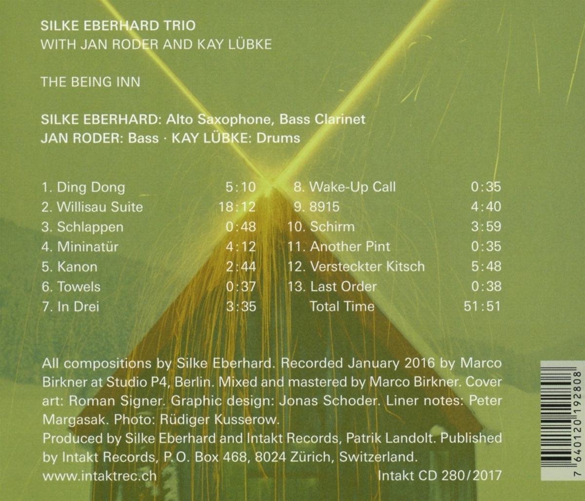Silke  Eberhard Trio/ Roder/ Lübke  : The Being Inn - slide-1