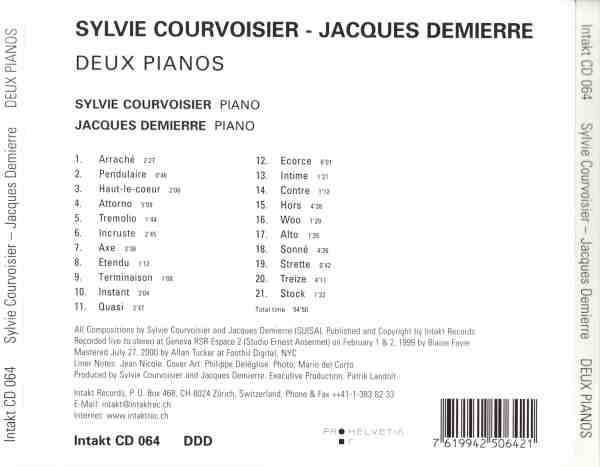Courvoisier/Demierre: Deux Pianos - slide-1