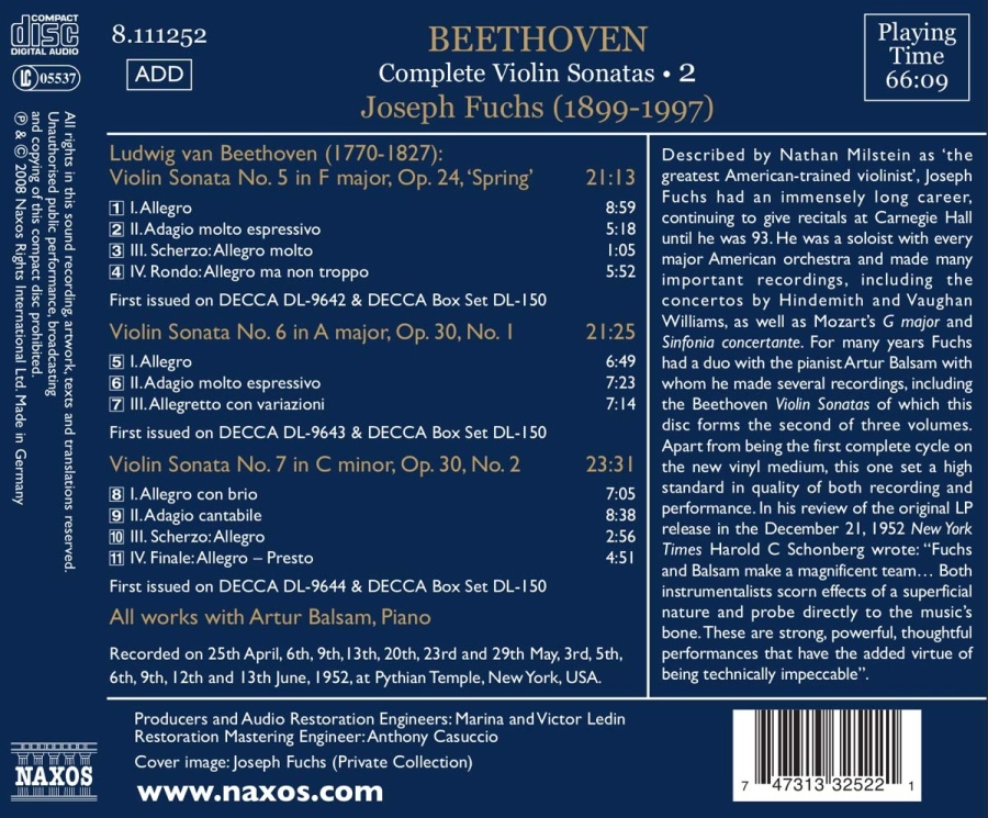 Beethoven: Complete Violin Sonatas Vol. 2 - slide-1