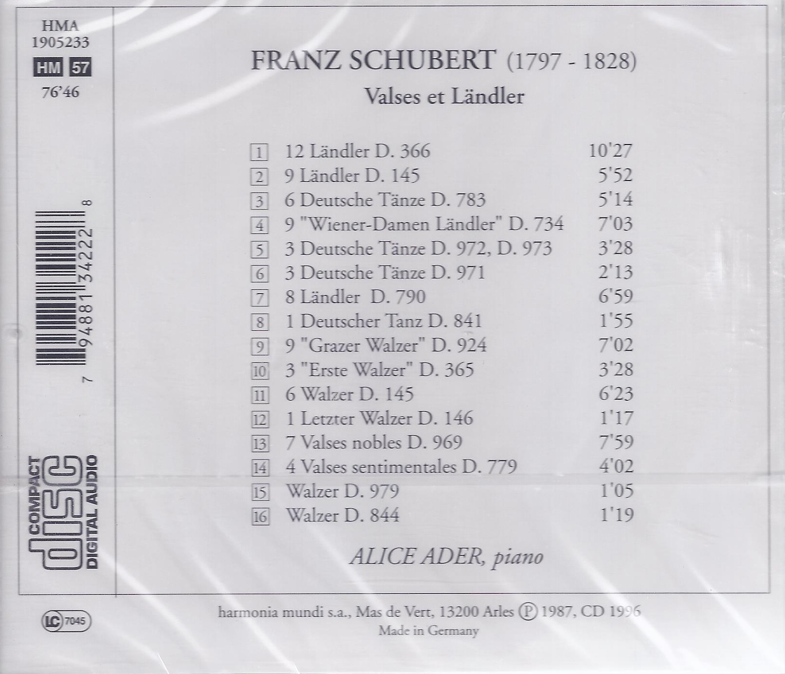 Schubert: Valses nobles & sentimentales; Ländler - slide-1