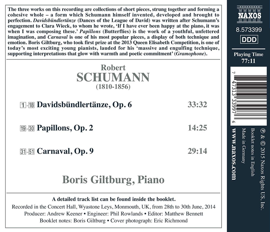 Schumann: Carnaval, Davidsbündlertänze, Papillons - slide-1