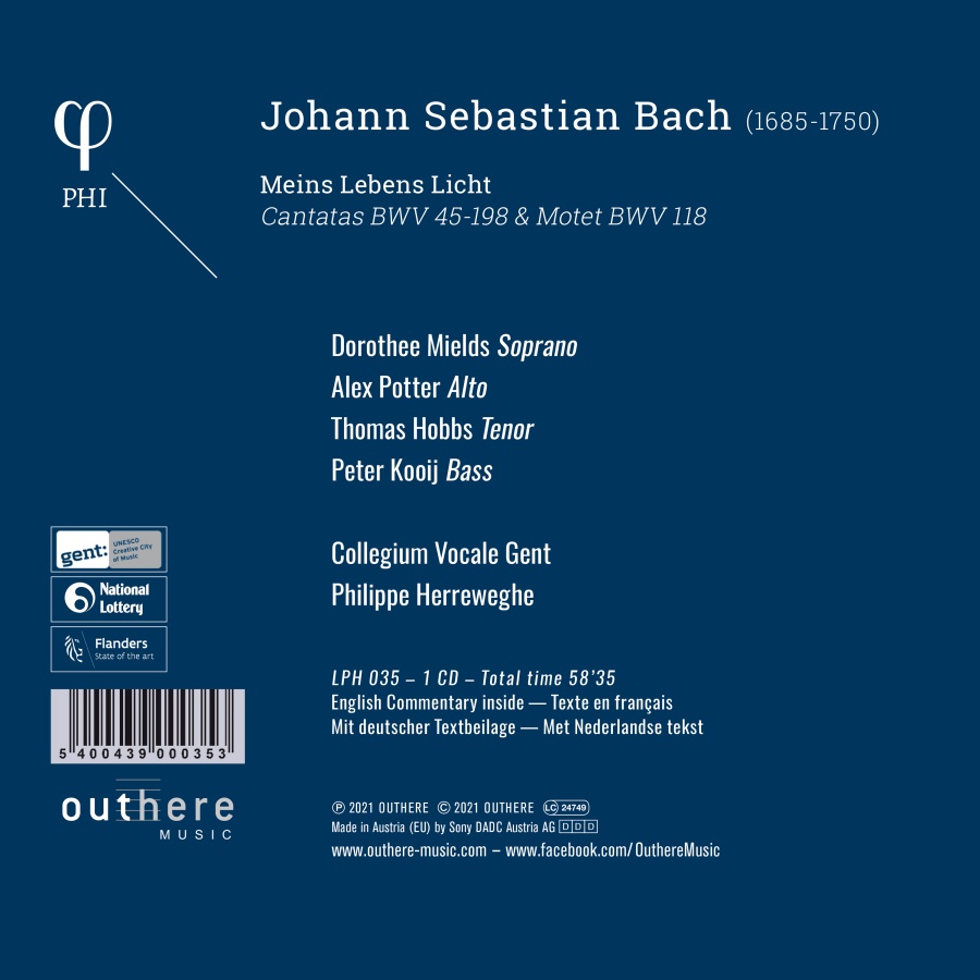 Bach: Meins Lebens Licht - Cantatas BWV 45 - 198 & Motet BWV 118 - slide-1