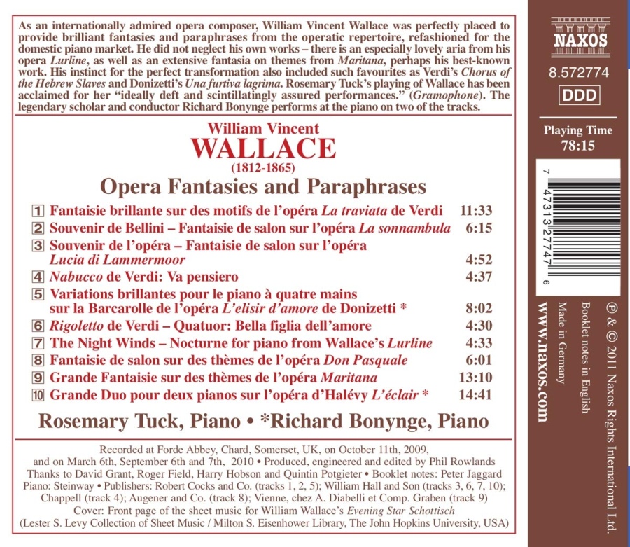 Wallace: Opera Fantasies and Paraphrases - slide-1