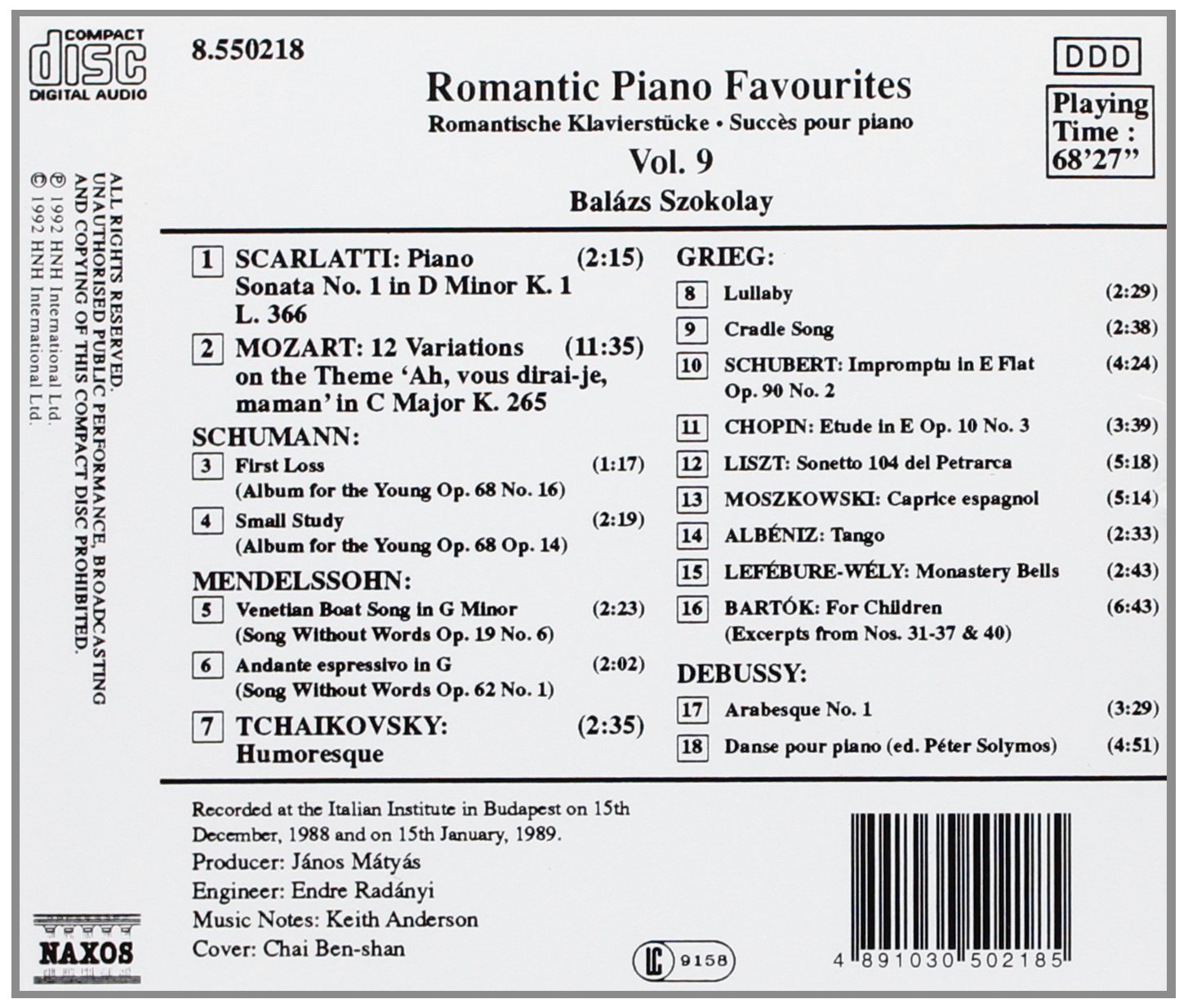 ROMANTIC PIANO FAVOURITES 9 - slide-1